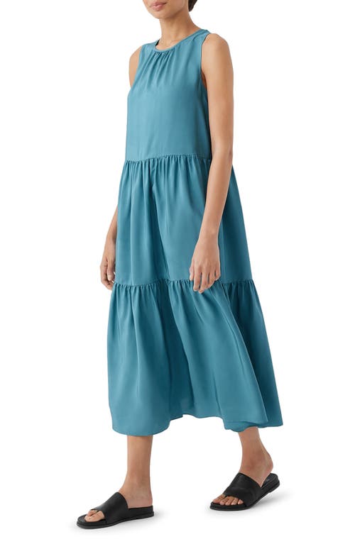 Eileen Fisher Tiered Silk Dress