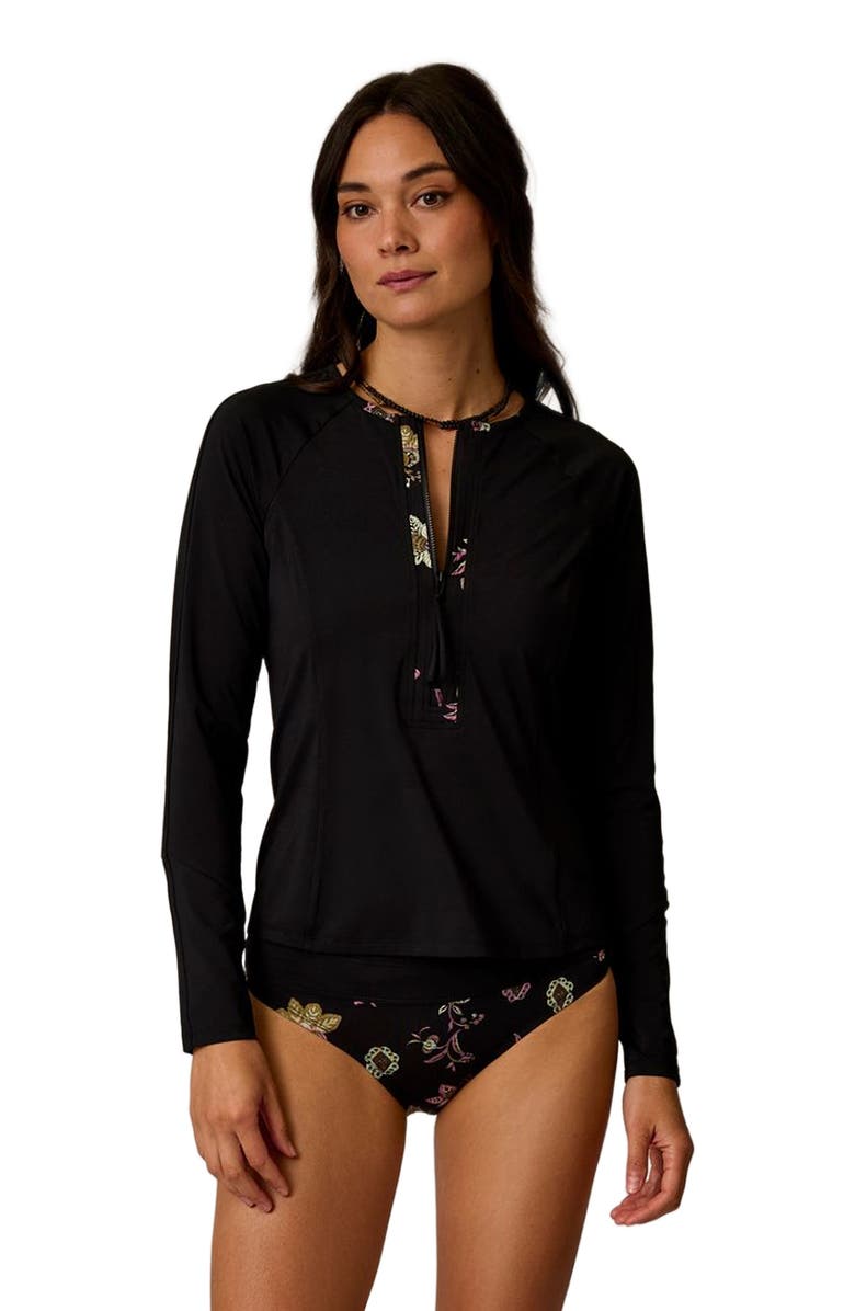 Carve Designs Trestle Sunshirt, Main, color, Black W. Solstice