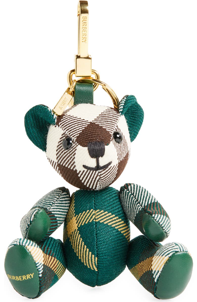 Burberry Thomas Check Bag Charm, Main, color,
