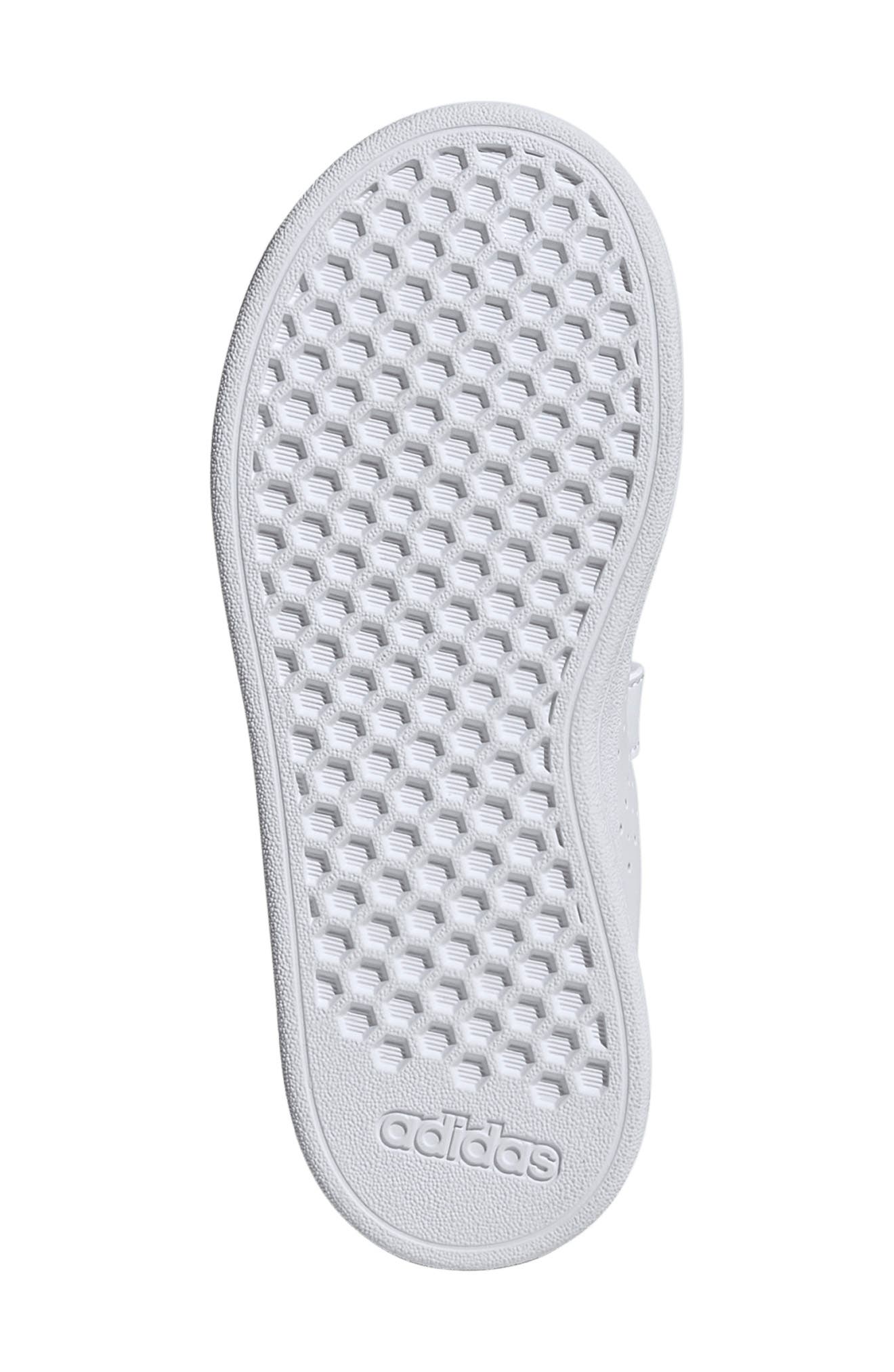 adidas Kids' Advantage Base 2.0 Sneaker, Alternate, color, White/ White/ Green