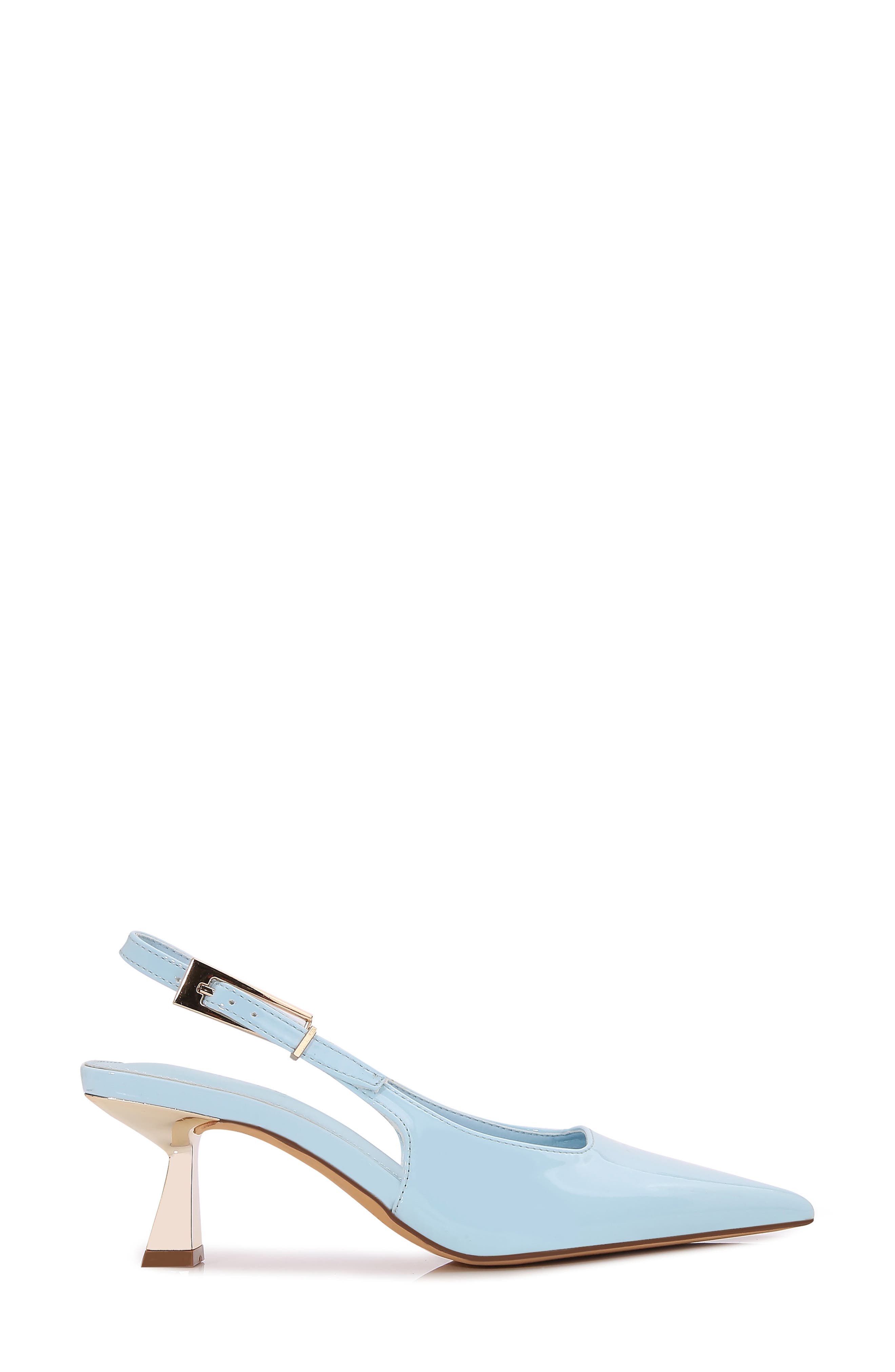 BERNESS Cassandra Pointed Toe Slingback Pump, Alternate, color, Blue