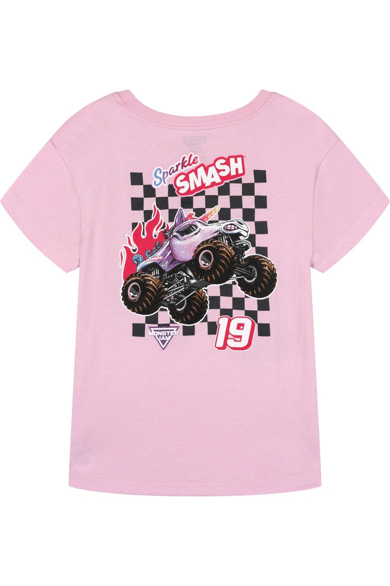 Sparkle Smash 2-Piece T-Shirt and Leggings Set, Alternate, color, Pink Black Checker
