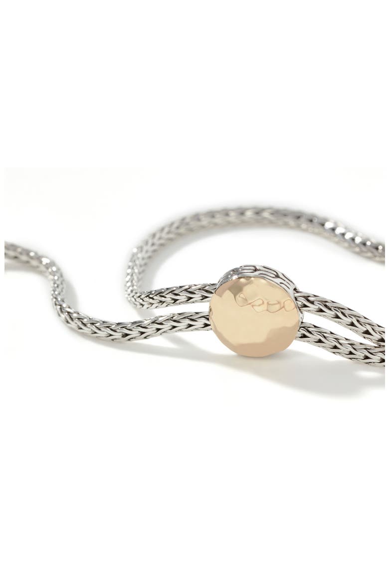 Palu Sterling Silver & 18K Gold Adjustable Slide Bracelet, Alternate, color, SILVER/ GOLD