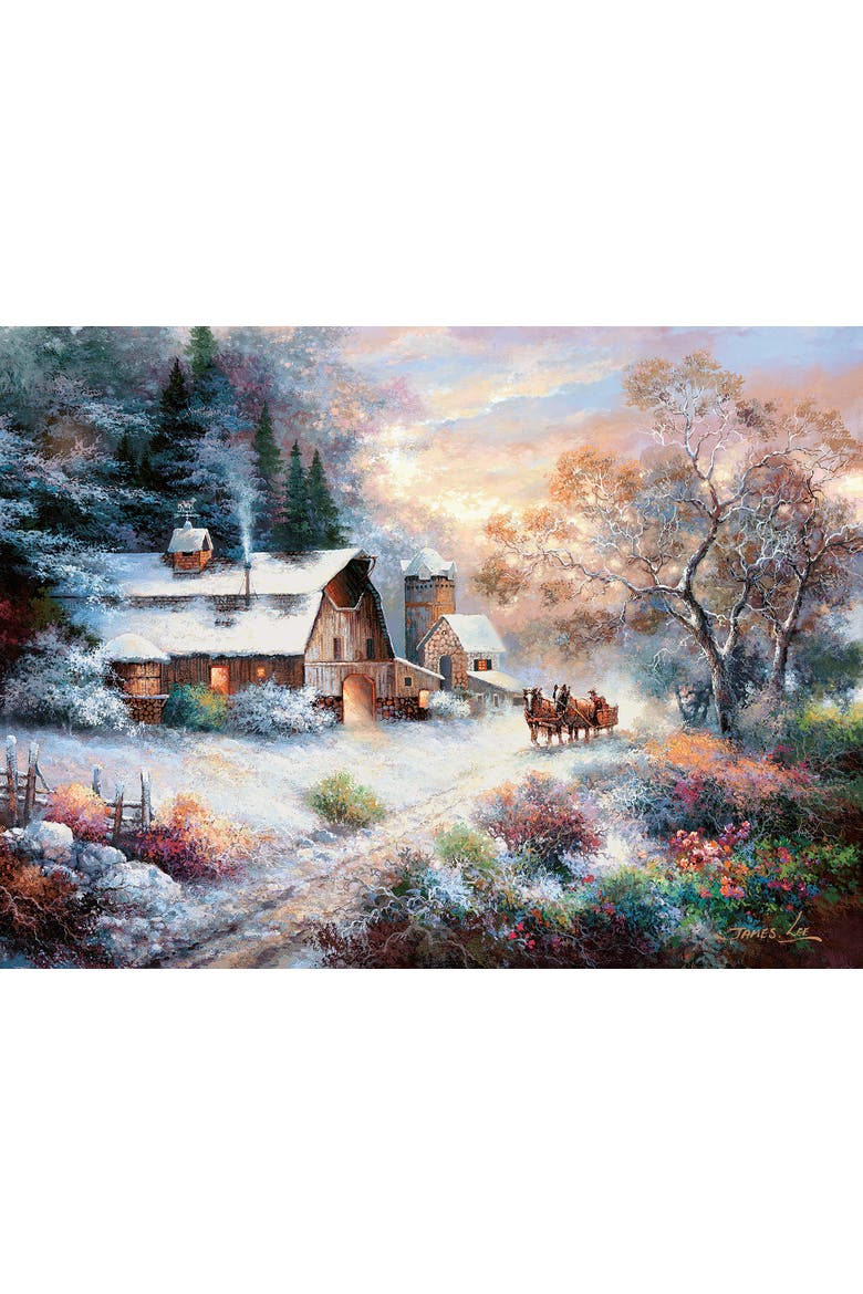 Snowy Evening Outing 1000 piece Jigsaw Puzzle for Adults, Alternate, color, Multicolor