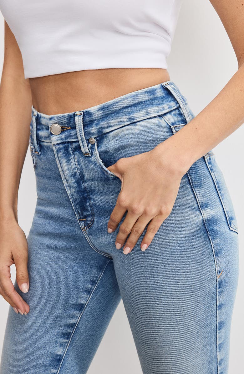 Good American Soft Tech Skinny Jeans, Alternate, color, Indigo1076