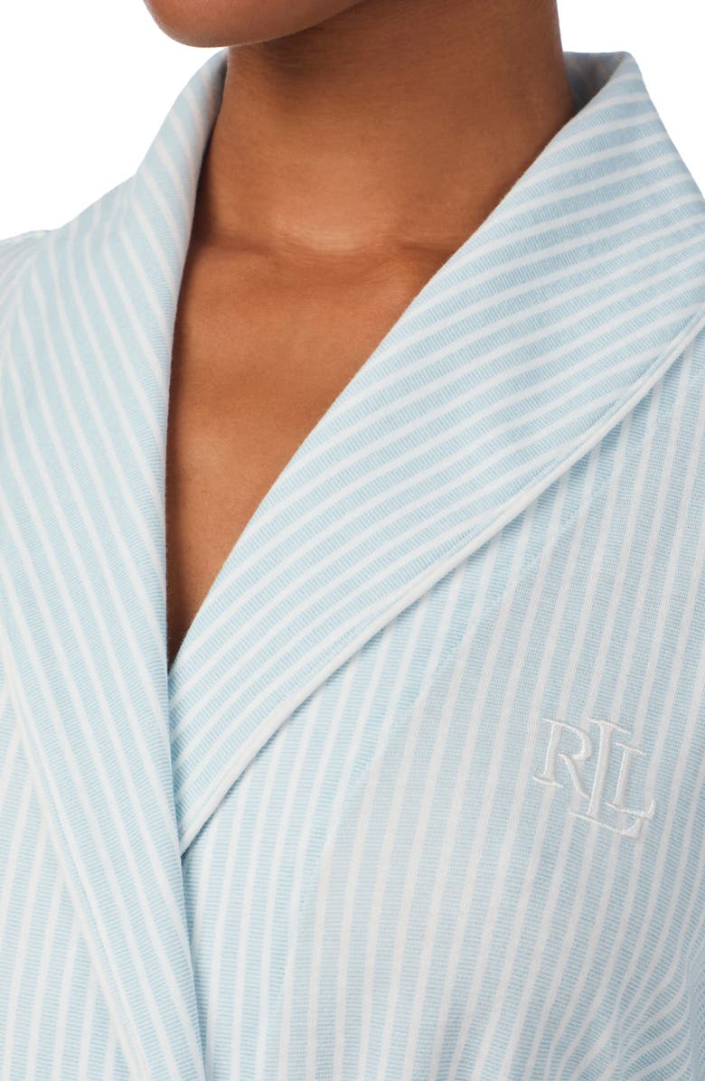 Lauren Ralph Lauren Print Cotton Blend Robe, Alternate, color, 