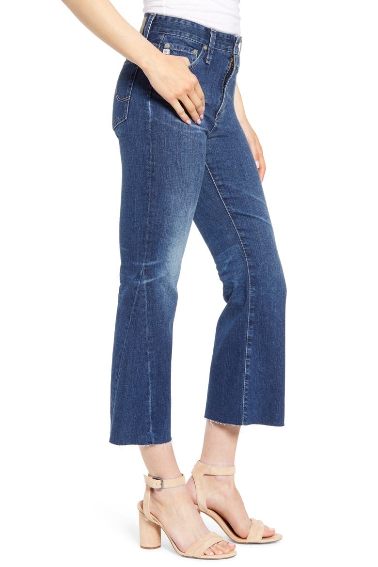 Quinne High Waist Crop Flare Jeans, Alternate, color, 11 YEARS STREAM