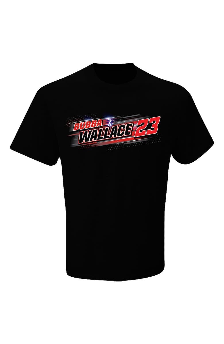 CHECKERED FLAG Men's Checkered Flag Sports Black Bubba Wallace Name & Number T-Shirt, Alternate, color, Black
