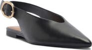 Arezzo Atlas Pointed Toe Slingback Flat