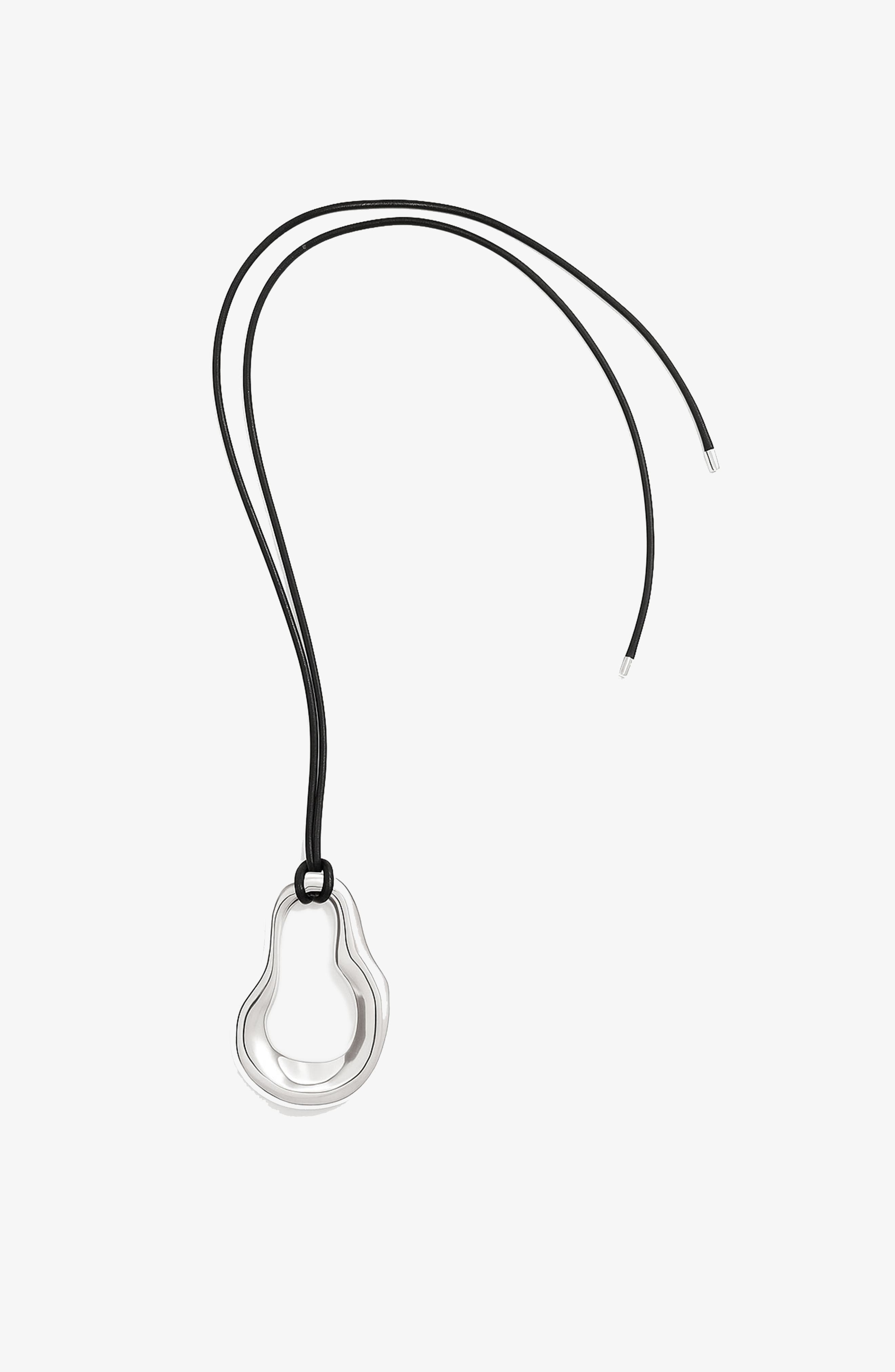 Yoj Nova Wave Necklace In Black