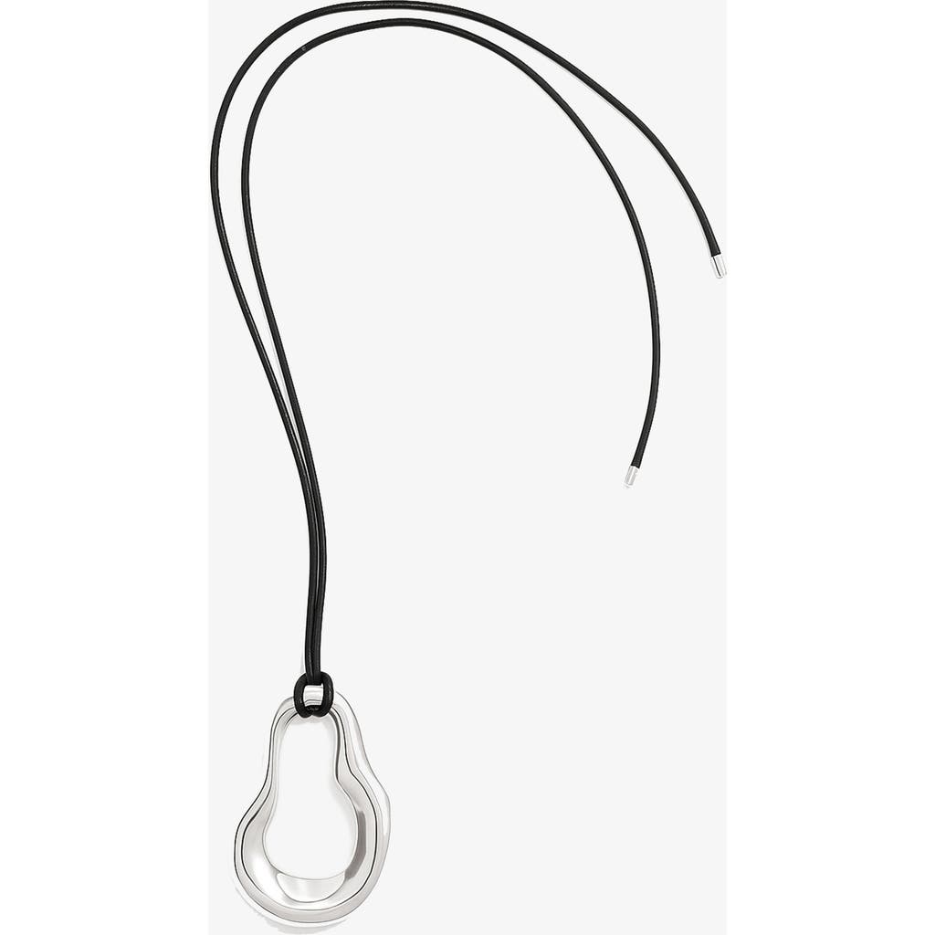 Yoj Nova Wave Necklace In Black