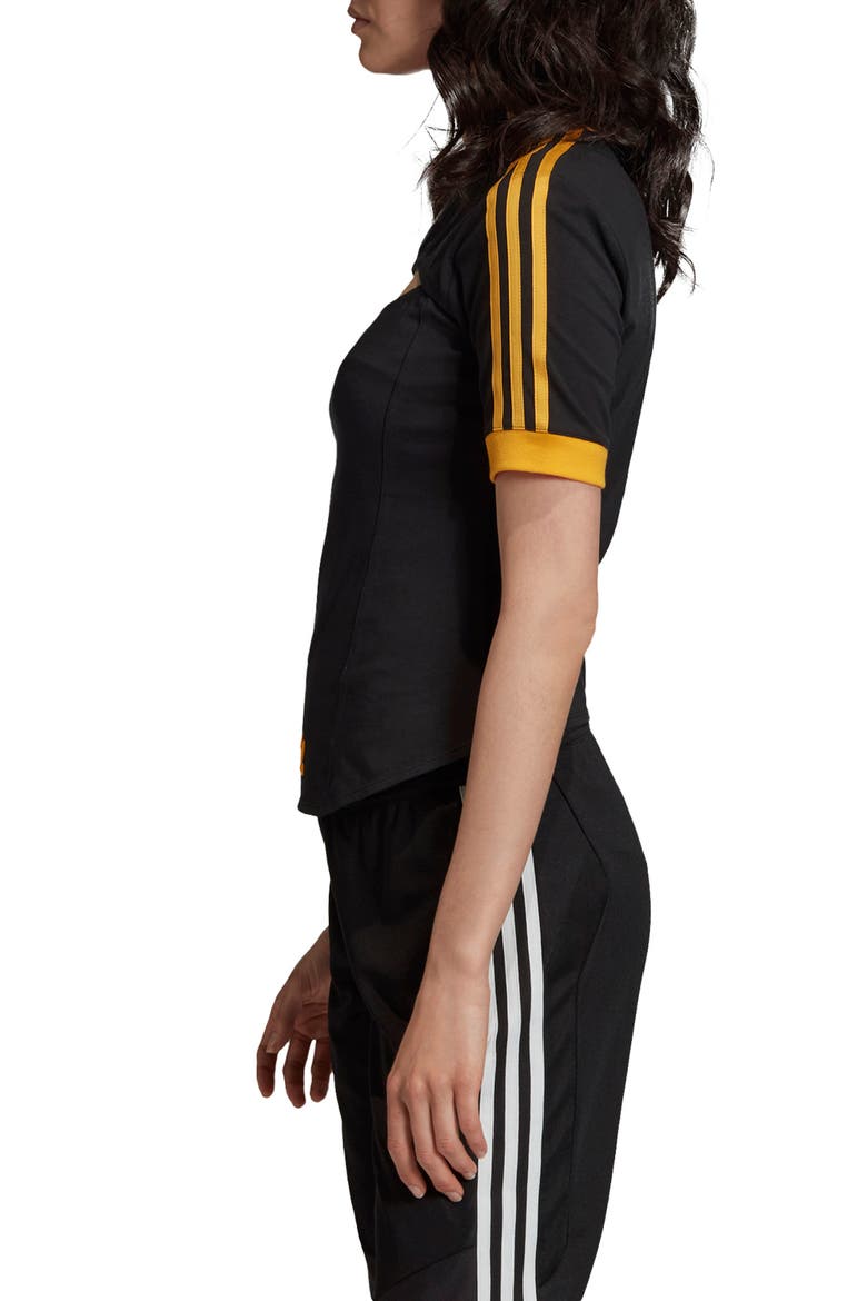 3-Stripe Shirt, Alternate, color, BLACK