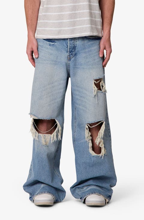 Blowout Rave Ripped Jeans (Western Blue)