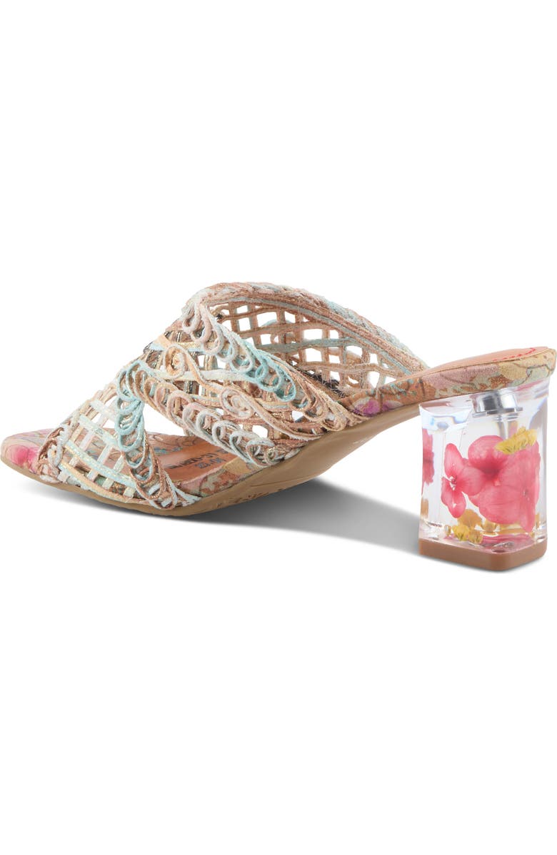 L'Artiste by Spring Step Lacyloops Sandal, Alternate, color, Mint Green Multi