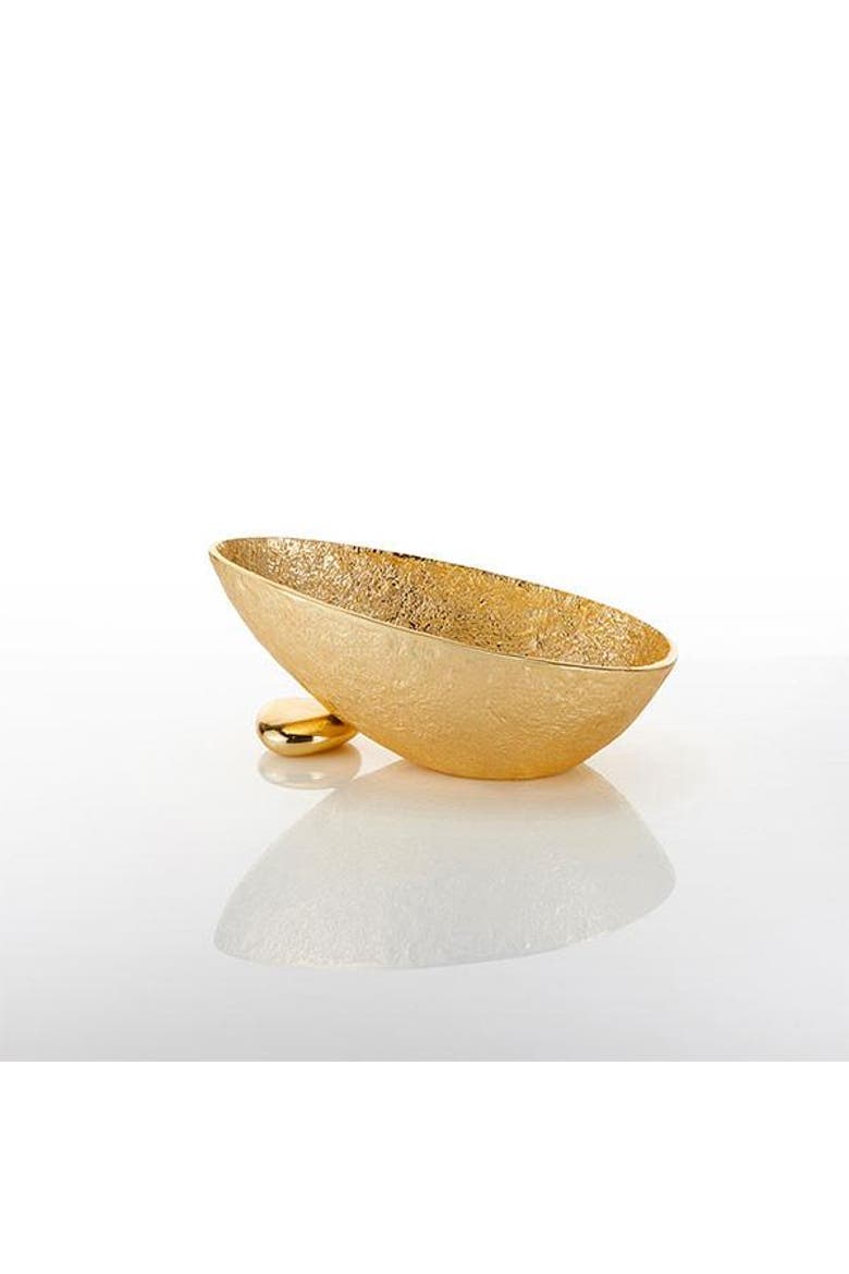 Large Nest Rock Bowl, Main, color, Gold