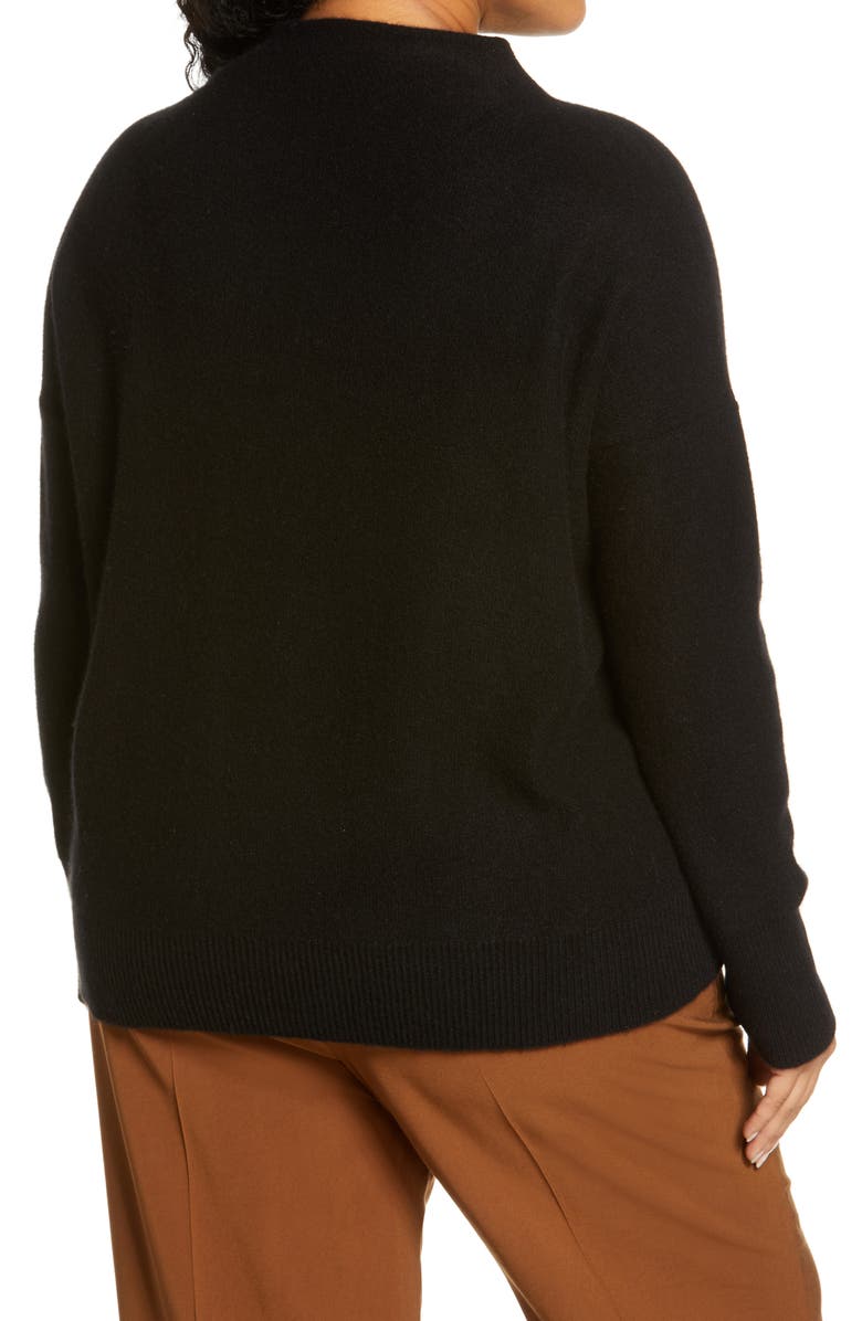 Vince Boiled Cashmere Funnel Neck Pullover, Alternate, color, 