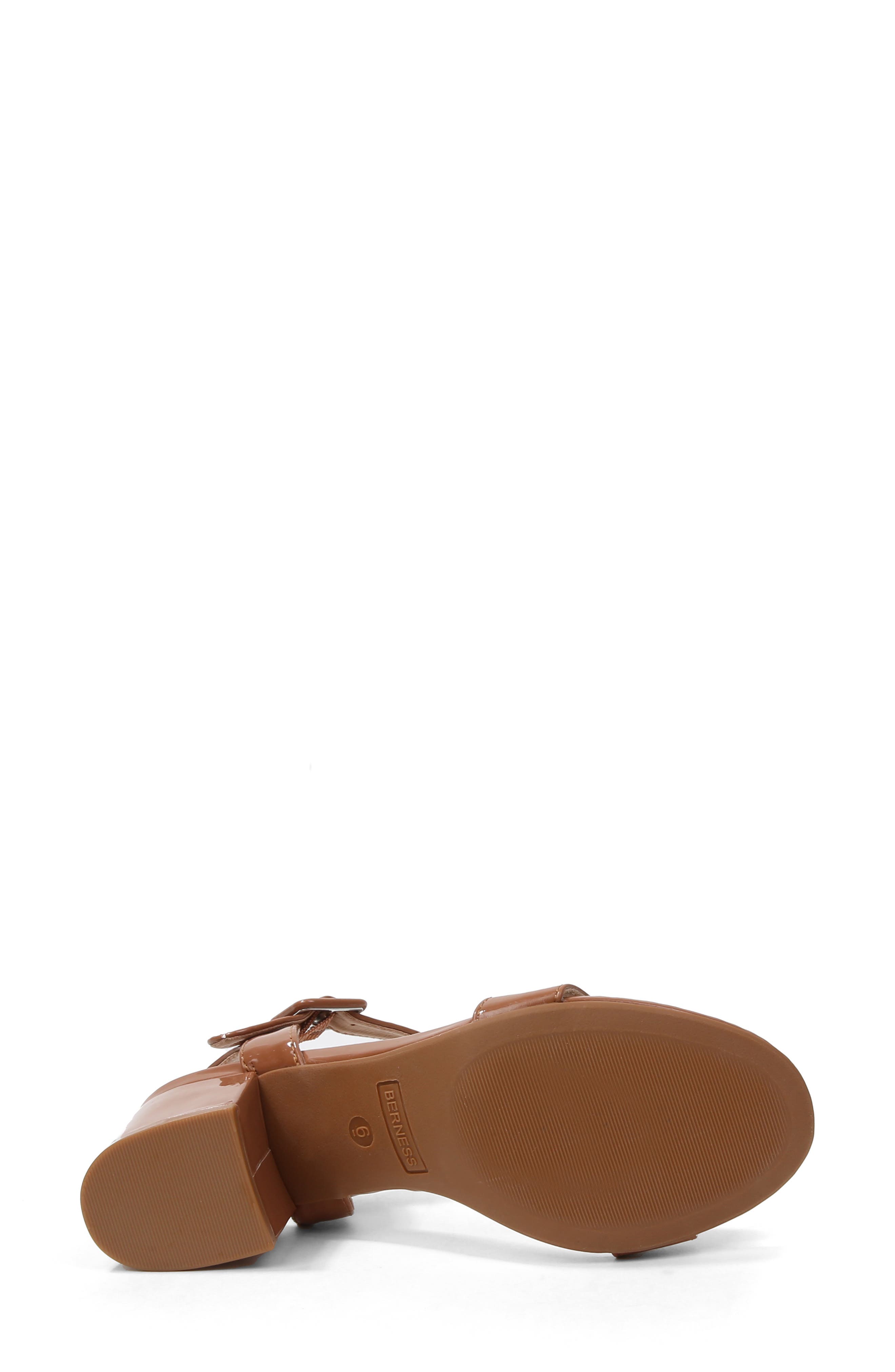 Elisha Minimalist Block Heel Sandal, Alternate, color, CAMEL