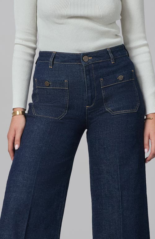 Lola Jeans Milan Ultra High Rise Wide Leg Jeans In Blue