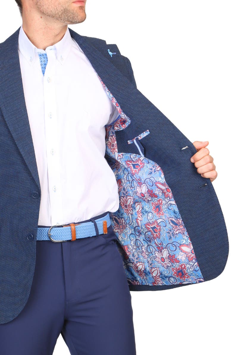 TailorByrd Pindot Sport Coat, Alternate, color, Navy