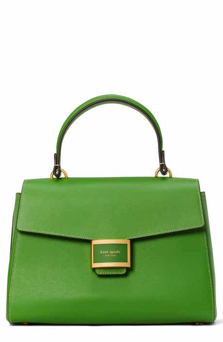 medium katy textured leather top handle bag