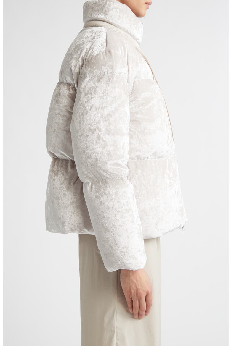Velvet Quilted Down Puffer Jacket, Alternate, color, 1985 CHANTILLY