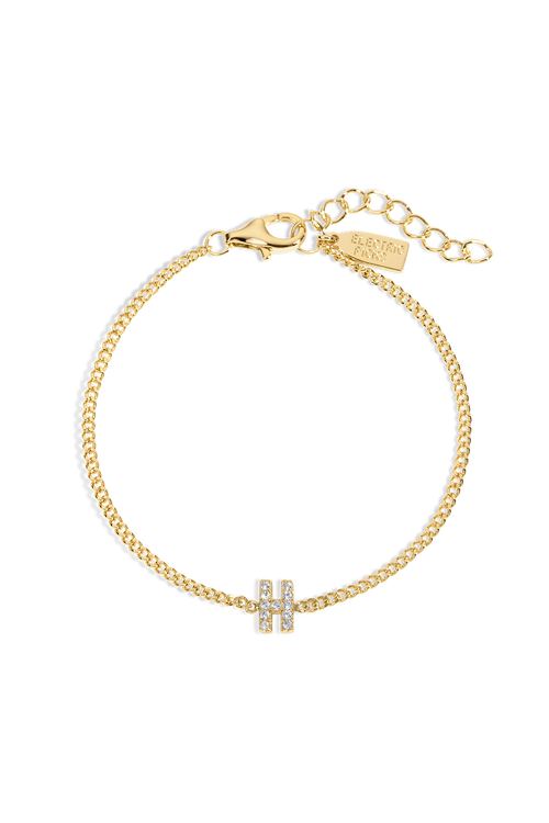 Electric Picks Initial Bracelet In Gold