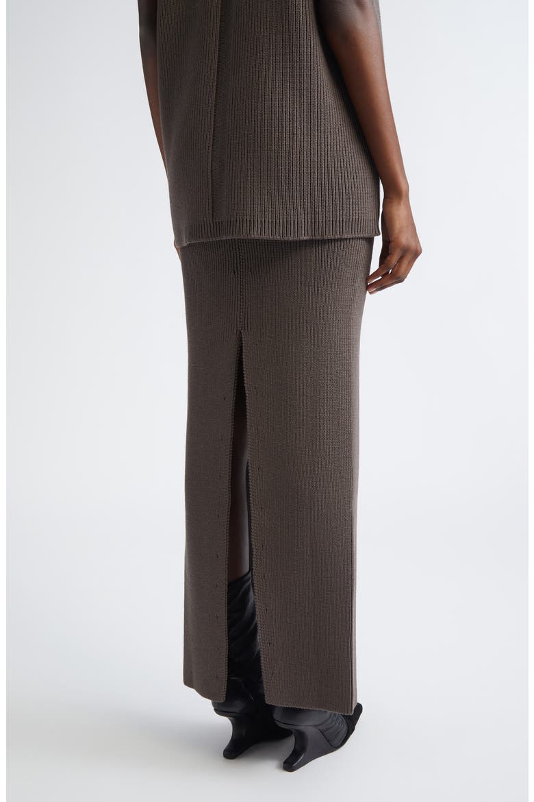 Concordian Sliced Wool Knit Skirt, Alternate, color, DARKDUST