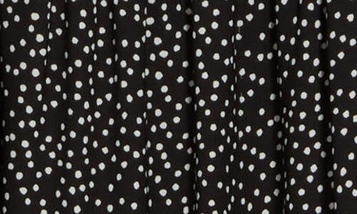 Max Studio Smocked Short Sleeve Tiered Maxi Dress In Black
