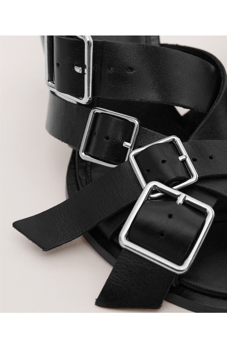 MANGO Slide Sandal, Alternate, color, Black