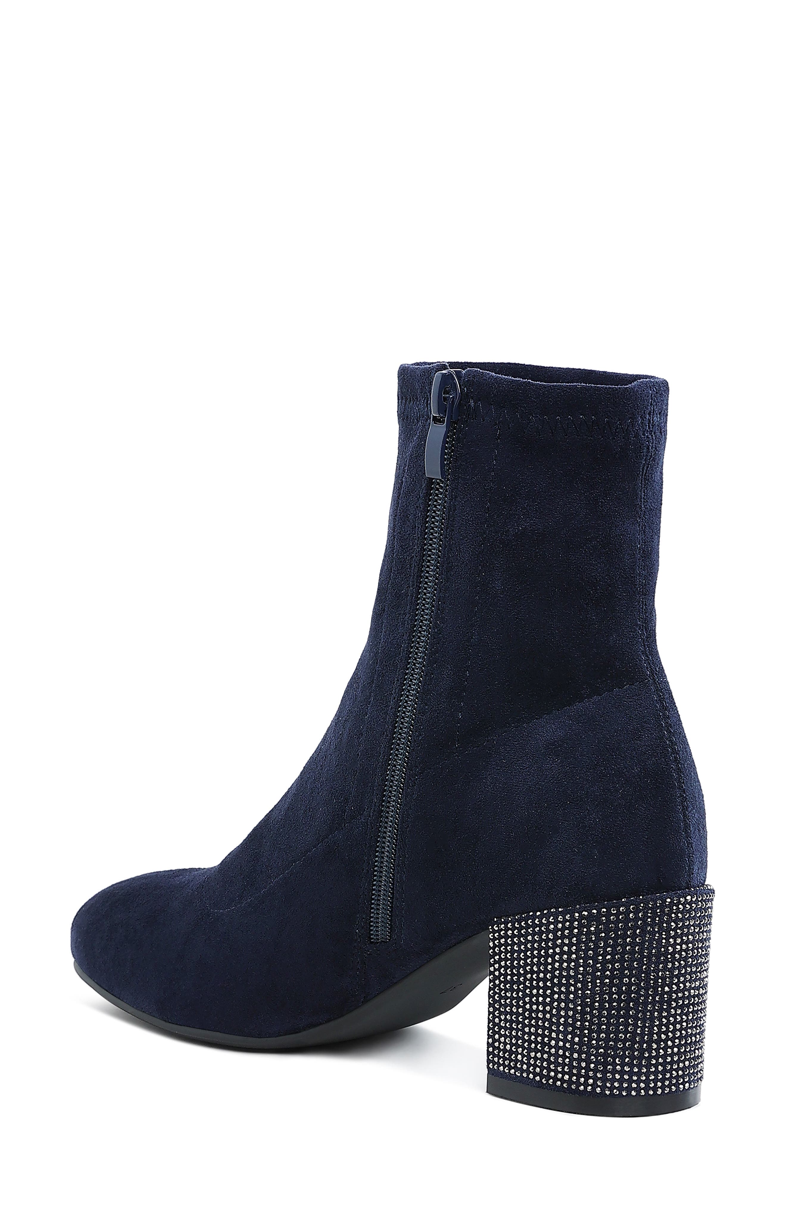 Chena Water Repellent Bootie, Alternate, color, NAVY