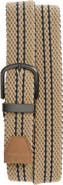 Cole Haan Stripe Reversible Stretch Woven Belt