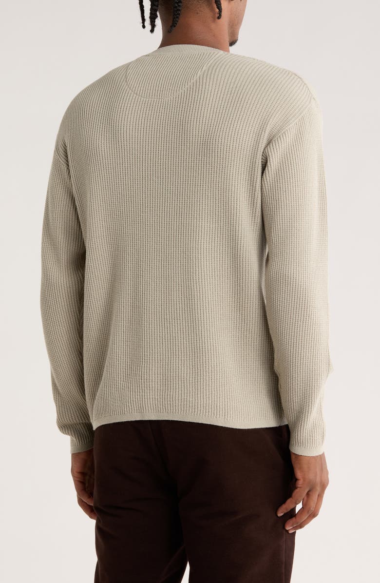 DENIM AND FLOWER Textured Cotton Sweater, Alternate, color, Beige