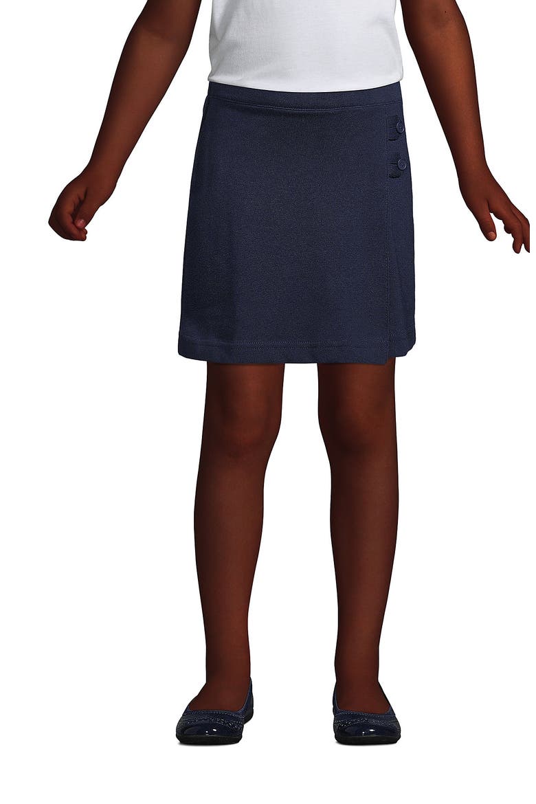 Girls Knit Skort, Main, color, Classic Navy