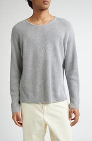 Bode Weymouth Cotton & Linen Rib Sweater