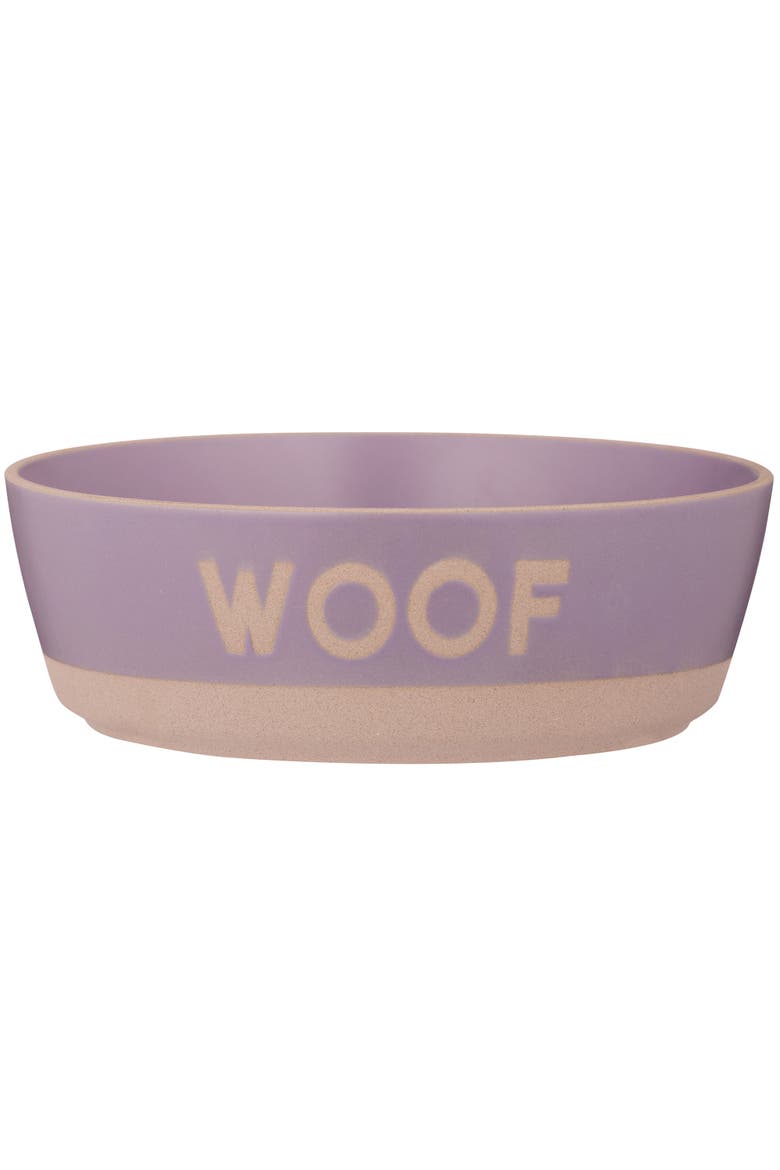 Woof Dog Bowl, 7.9 Inch, 44oz, Main, color, Purple
