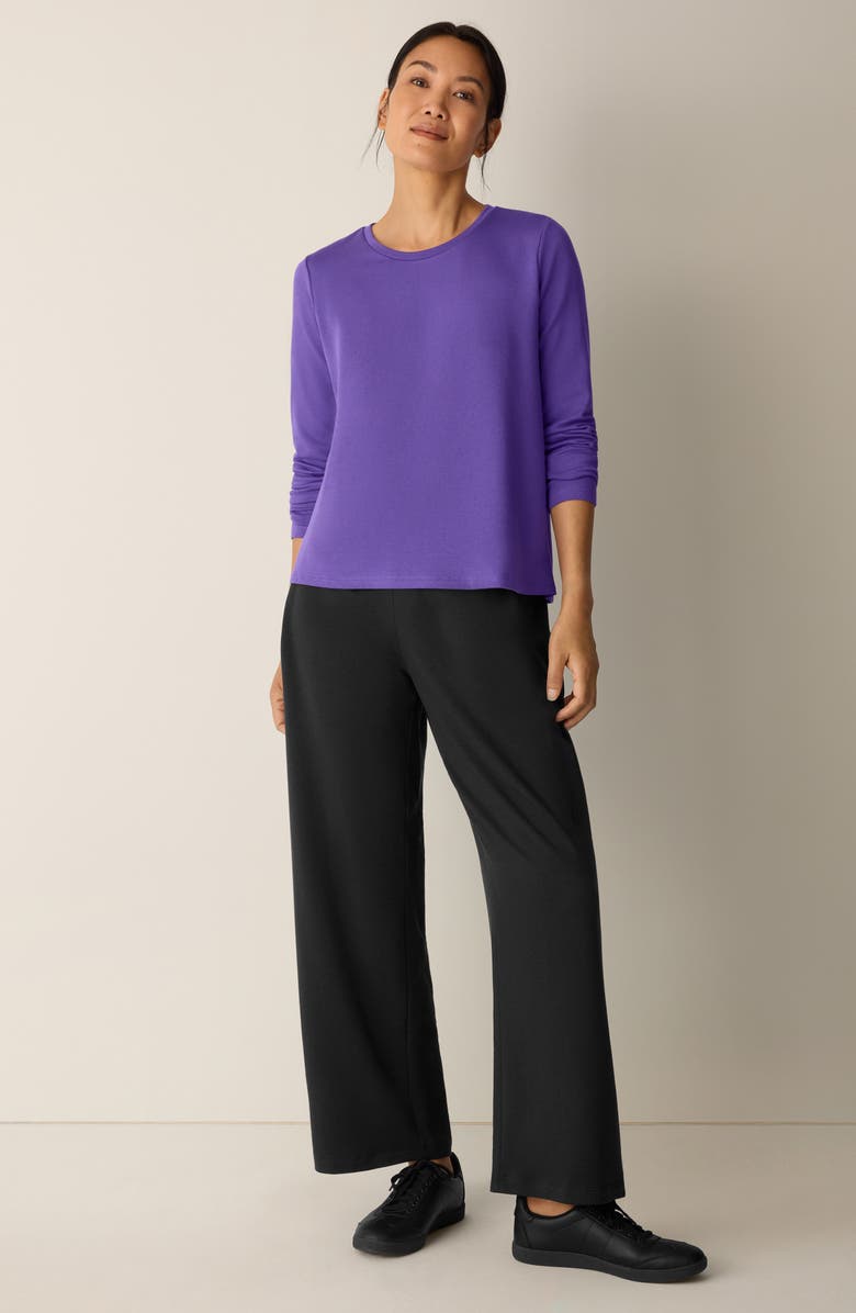 Eileen Fisher Crewneck Top, Alternate, color, Ultraviolet