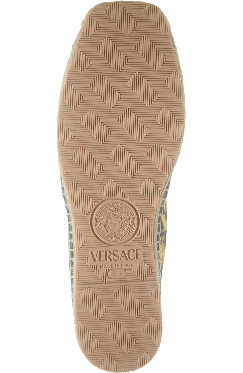 Versace Barocco Print Espadrille, Alternate, color,