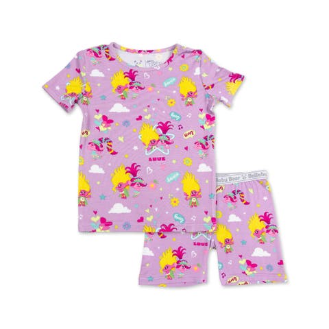 Trolls Valentine's Kids 2-Piece Short Sleeve & Shorts Pajama Set
