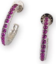 Classicharms Serena Molten Gemstone Hoop Earrings