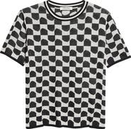 Max Mara Geometric Cotton Blend Jacquard Sweater