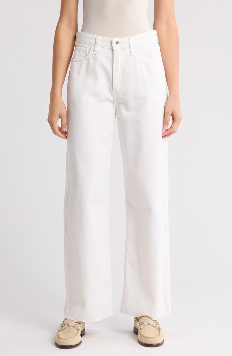 rag & bone Cloud Lori Raw Hem Jeans, Main, color, White