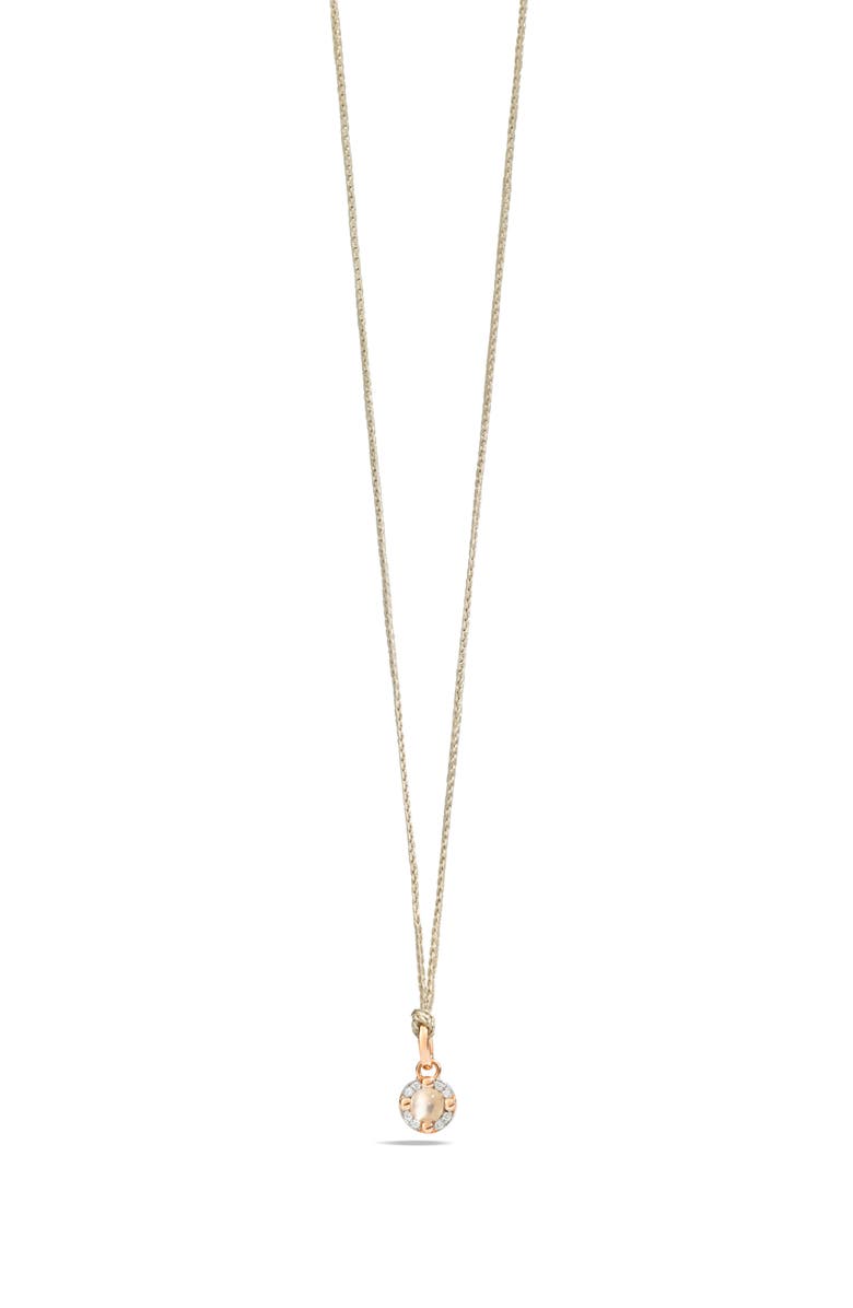 Pomellato M'ama non M'ama Diamond & Stone Cabochon Pendant Necklace, Main, color, 