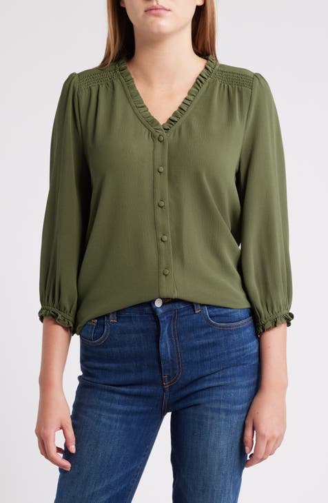 Bibiy. しつこい B. FLOWER RIBBON BLOUSE