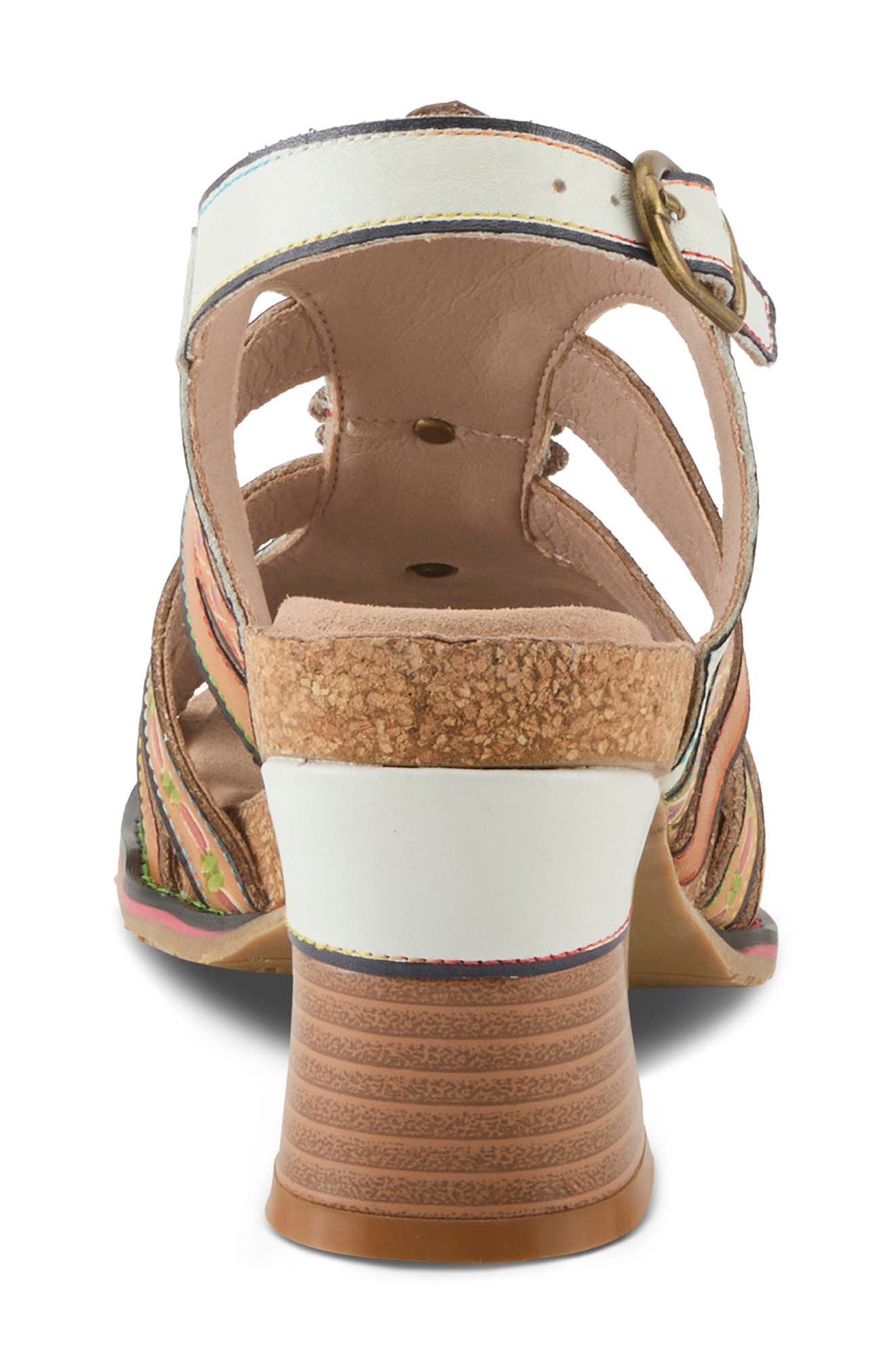 L'Artiste by Spring Step Galfriday Sandal, Alternate, color, White Multi