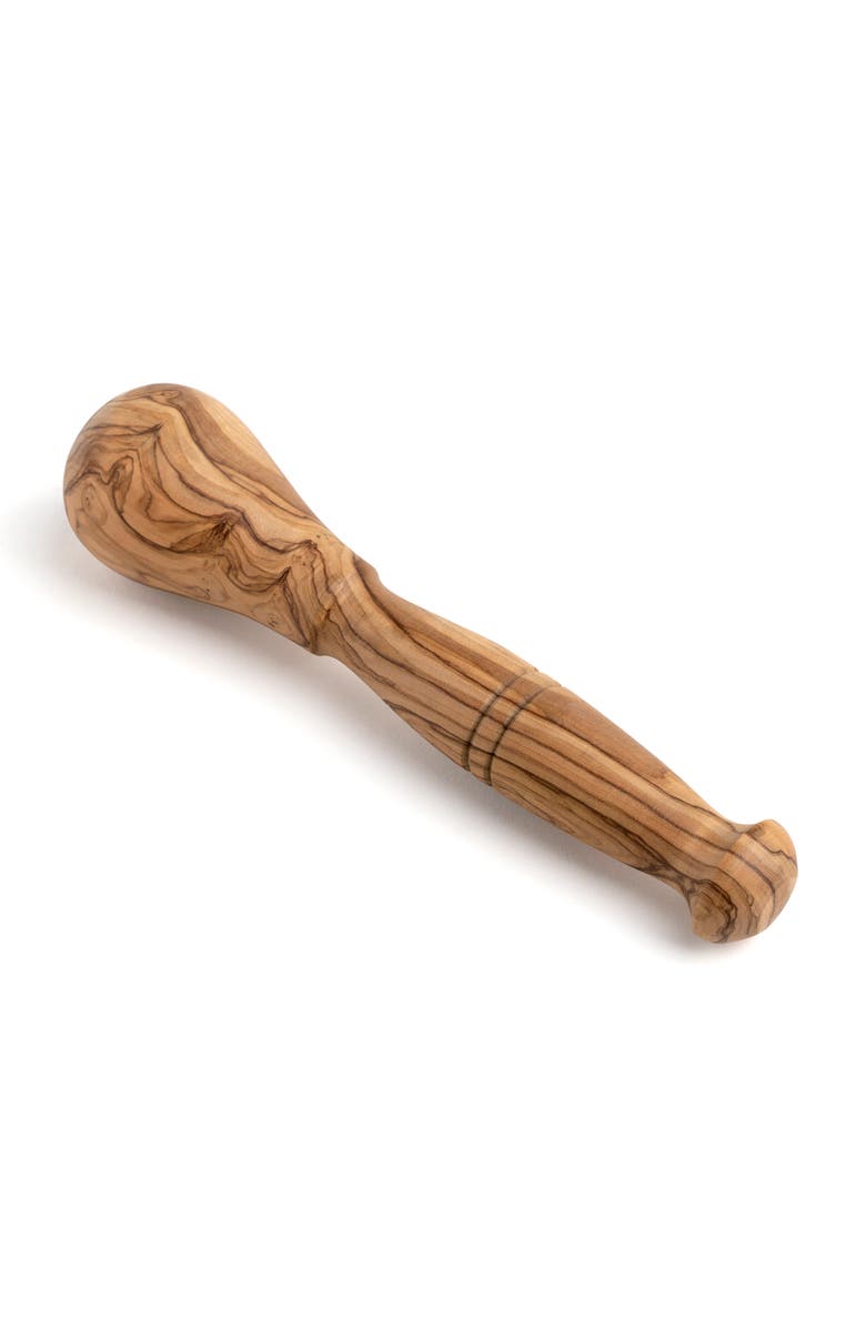 Berard Handcrafted Olivewood Mortar and Pestle Set, 5-Inch, Alternate, color,
