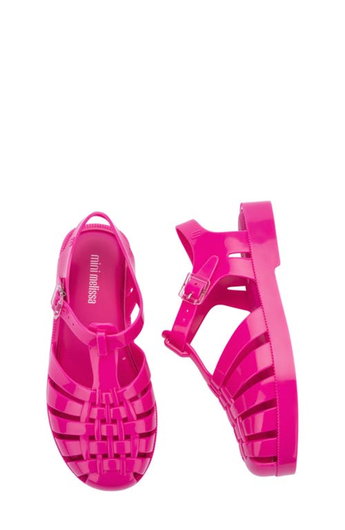 Mini Melissa Possession Fisherman Sandal In Dark Pink