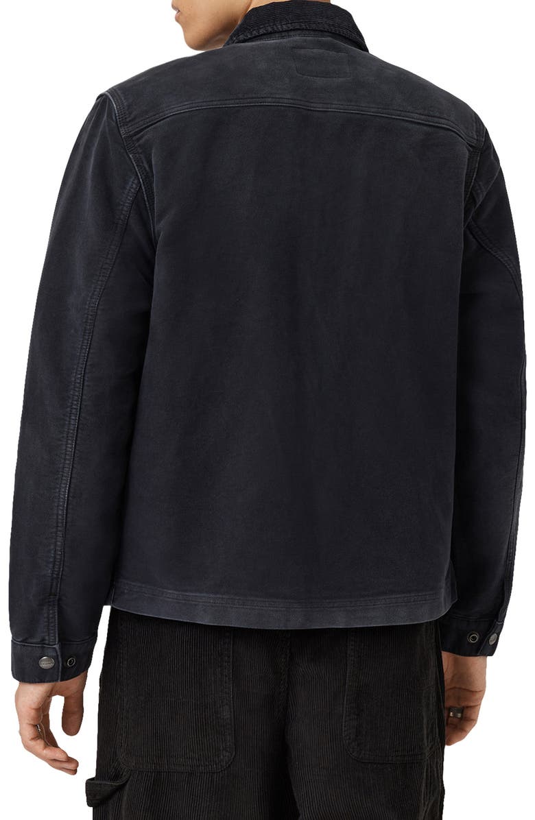AllSaints Rothwell Denim Jacket, Alternate, color, Onyx Black