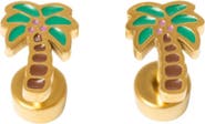 Pip Pop Palm Tree Stud Earrings
