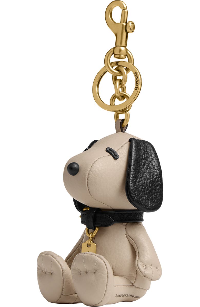 COACH x Peanuts<sup>®</sup> Snoopy Leather Doll Bag Charm, Main, color,