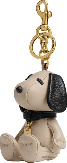 COACH スヌーピー レザーチャーム COACH】コーチ スヌーピー キーホルダー ピーナッツ コラボ